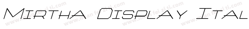 Mirtha Display Itali字体转换